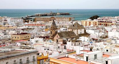 Vista panorámica de la ciudad de Cádiz.