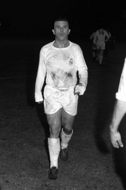 Ferenc Puskas, tras un Real Madrid-Mallorca en 1963. 