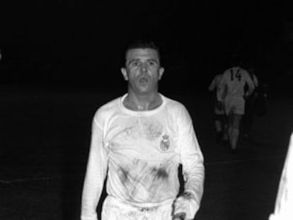 Ferenc Puskas, tras un Real Madrid-Mallorca en 1963. 