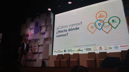 Luis Sáenz, coordinador nacional de la Red Colombiana de Ciudades Cómo Vamos en la Cumbre de la Sostenibilidad en Colombia en septiembre pasado.
 