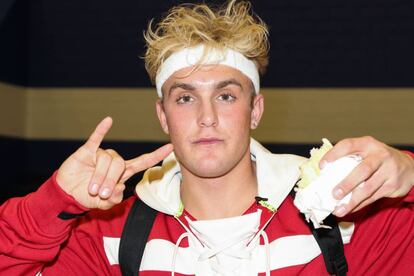 El ‘you tuber’ Jake Paul en un partido solidario de baloncesto en California en 2019.