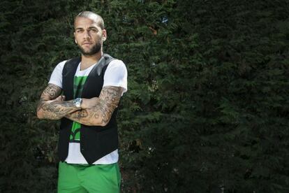 Dani Alves, el pasado miércoles en Barcelona.
