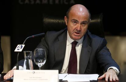 El ministro español de Economía y Competitividad, Luis de Guindos