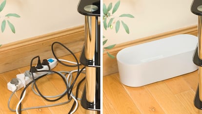 Incluyen orificios de ventilación para evitar el sobrecalentamiento y tapas protectoras que ocultan los cables. ¡Dos en uno!