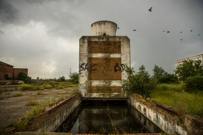 Un elemento arquitectónico de La Algodonera, donde Perdices está desarrollando proyectos actualmente.