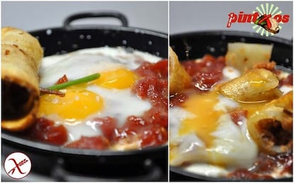 HUEVOS ROTOS TXISTORRA SIN GLUTEN