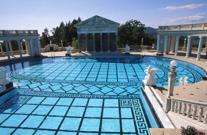 Una de las piscinas del castillo Hearst.