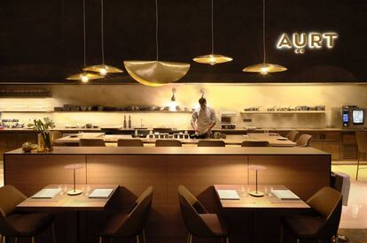 Cocina del restaurante Aürt, en el hotel Hilton Diagonal Mar de Barcelona.