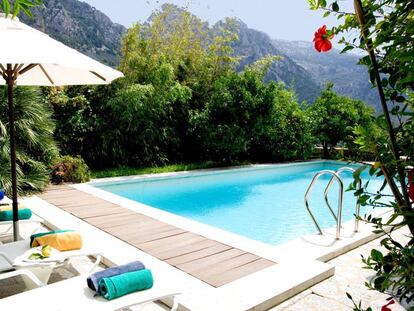 Piscina del hotel Can Verdera, en Mallorca.