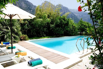 Piscina del hotel Can Verdera, en Mallorca.