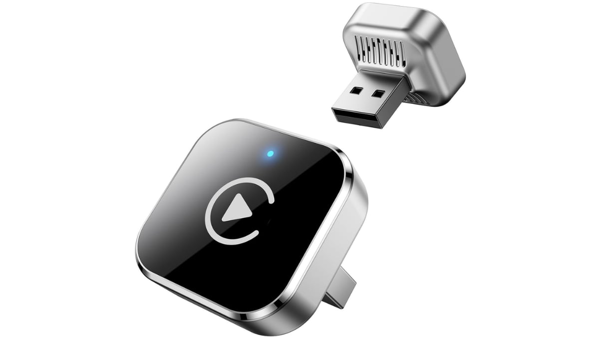 Adaptador CarPlay inalámbrico para coche.