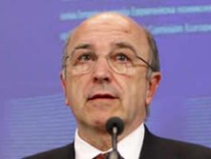 El comisario europeo de Economía, Joaquín Almunia