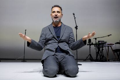 Jorge Drexler, durante el concierto en el Wizink Center de Madrid.