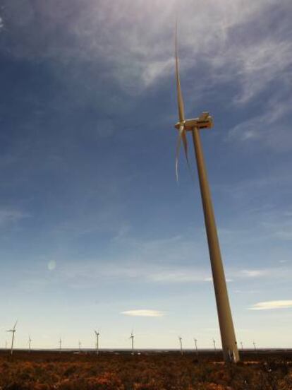 Central e&oacute;lica de Genneia en la provincia argentina de Chubut. 