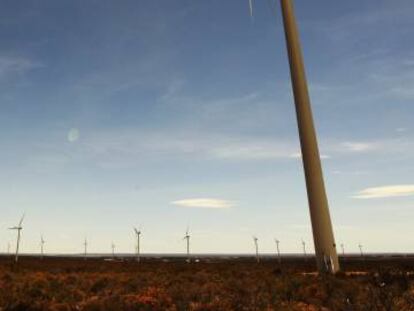 Central e&oacute;lica de Genneia en la provincia argentina de Chubut. 