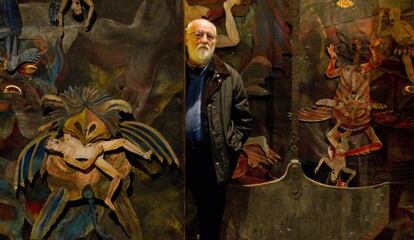 Jan Svankmajer, retratado ayer en la exposición Metamorfosis.