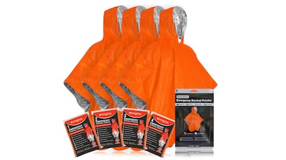 Set de cuatro mantas térmicas para situaciones de emergencia