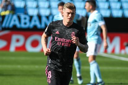 Toni Kroos, en el partido contra el Celta el sábado en Balaídos.