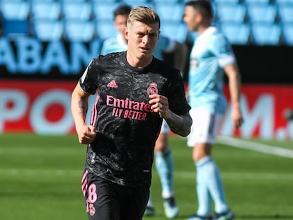 Toni Kroos, en el partido contra el Celta el sábado en Balaídos.