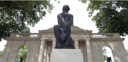 'El Pensador' de Rodin en el museo Rodin de Filadelfia.