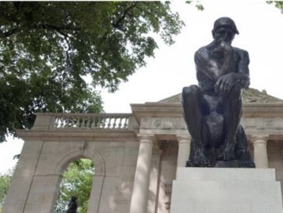 'El Pensador' de Rodin en el museo Rodin de Filadelfia.