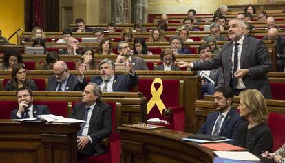 Carlos Carrizosa, en el Parlamento , este miércoles.