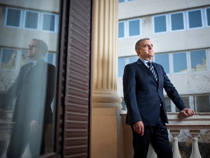 El delegado del Gobierno en Madrid, José Manuel Franco, este viernes durante la entrevista.