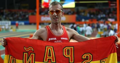 Sergio Sánchez, en el mundial de atletismo de de pista cubierta, en Catar.