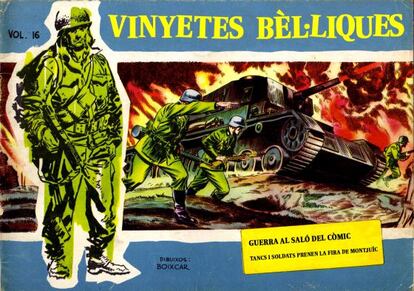 Portada de 'Hazañas bélicas' para el Quadern sobre el Salón del Cómic.