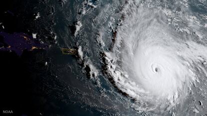 El huracán Irma, en una imagen tomada por satélite el 6 de septiembre. 