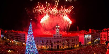 Celebraci&oacute;n del A&ntilde;o Nuevo en la Puerta del Sol