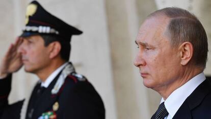 Vladímir Putin, durante su visita a Italia la semana pasada.