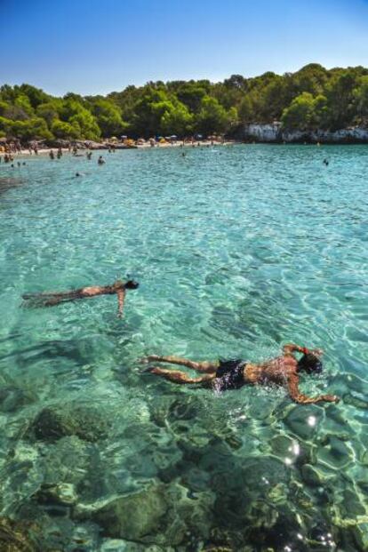 Cala de En Turqueta, al suroeste de Menorca.