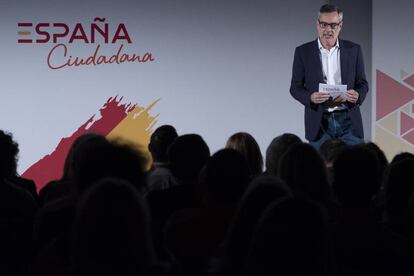 El secretario general de Ciudadanos, José Manuel Villegas, durante la convención 