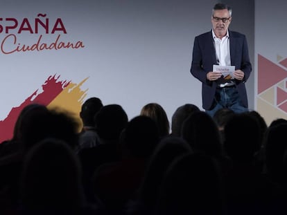 El secretario general de Ciudadanos, José Manuel Villegas, durante la convención 