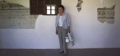 Carmen Laff&oacute;n en el convento de Santa Clara