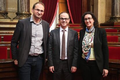 Joan Herrera, Jordi Turull y Marta Rovira defenderán la consulta en el Congreso.