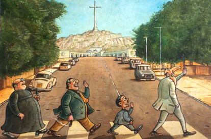 ‘Remembering the Beatles,’ drawn by Kim for El Jueves magazine.