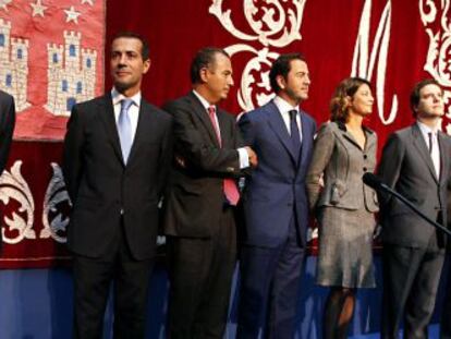 Toma de posesión del Gobierno de González, esta mañana en la Real Casa de Correos.