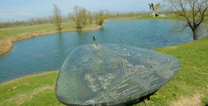 El espacio conmemorativo del campo de concentración de Jasenovac, el pasado marzo.