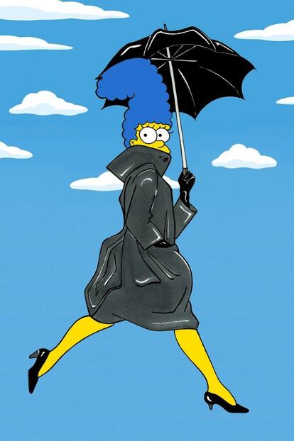 Marge Simpson en la campaña de Avedon.