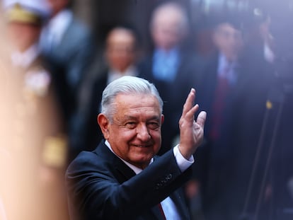 Andrés Manuel López Obrador durante la Cumbre de Líderes de América del Norte, en 2023.