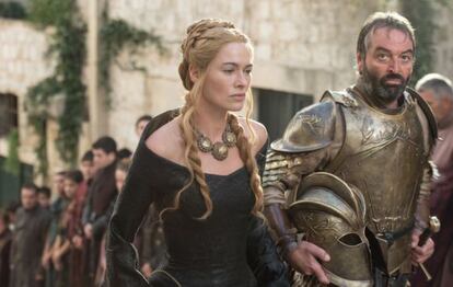 La actriz Lena Headey en una imagen de la quinta temporada de 'Juego de tronos'.