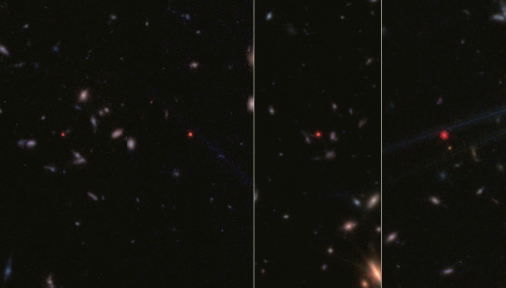 Ni galaxias, ni errores: el telescopio James Webb revela que unos enigmáticos puntitos rojos son agujeros negros