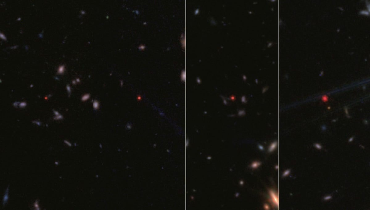 Ni galaxias, ni errores: el telescopio James Webb revela que unos enigmáticos puntitos rojos son agujeros negros