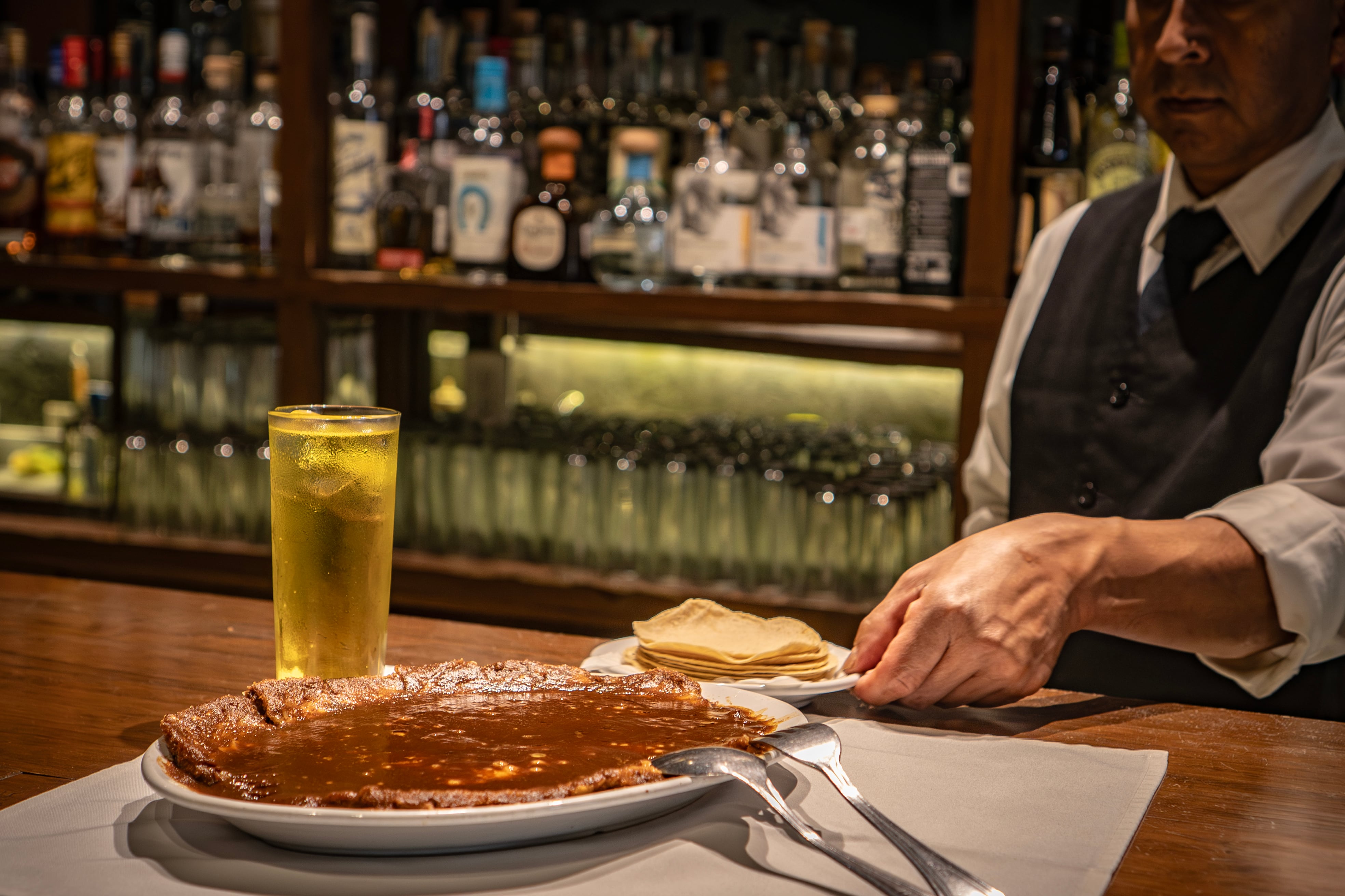 Milanesa manchega de el bar El Bosque, en la colonia San Miguel Chapultepec.