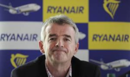 El presidente de la aerolínea de bajo coste irlandesa Ryanair, Michael O"Leary. EFE/Archivo