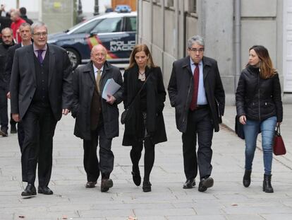 Francesc Homs, a su llegada al Tribunal Supremo la ma&ntilde;ana del martes.