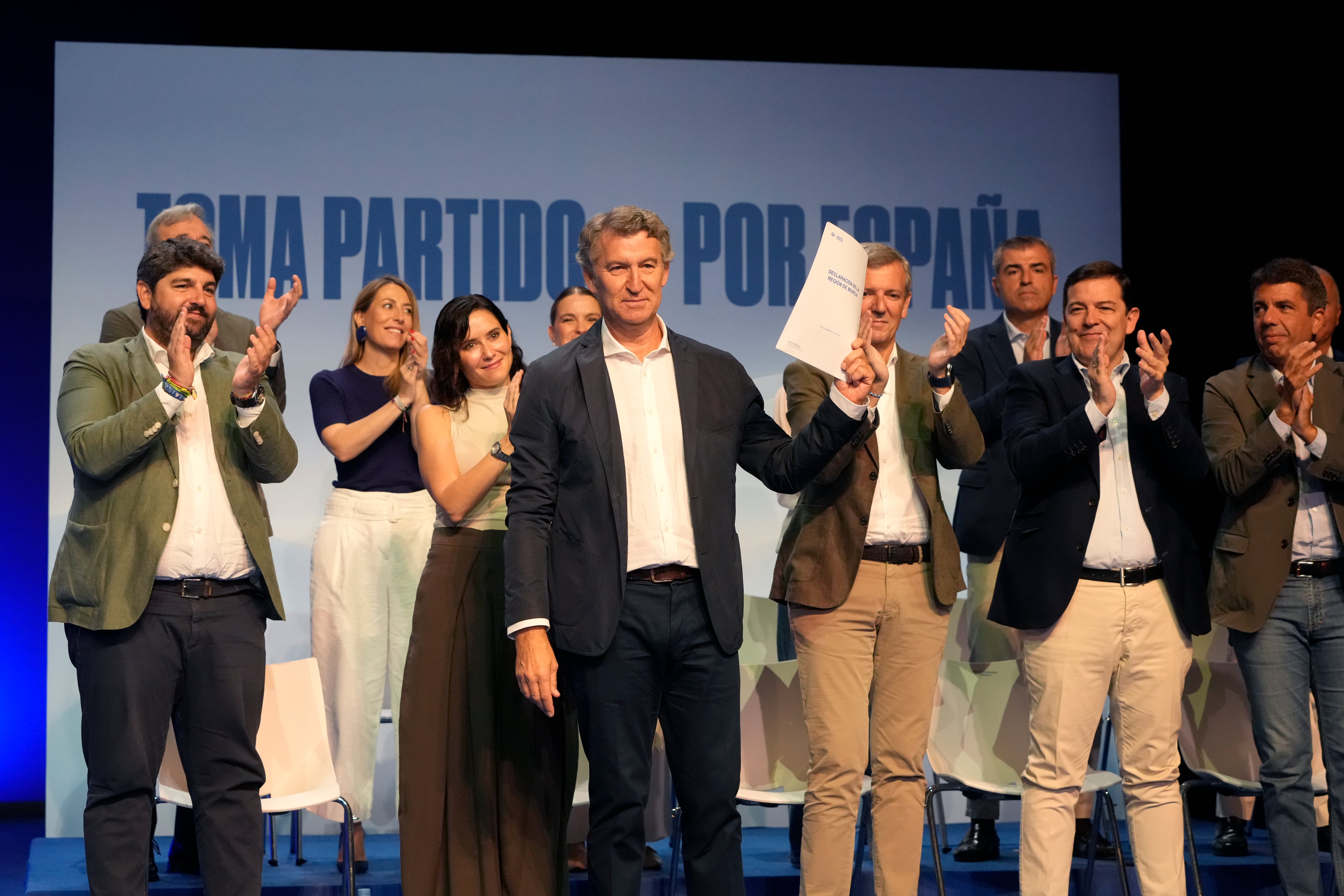 Acto del Partido Popular en el Teatro Circo de Murcia, este domingo. 