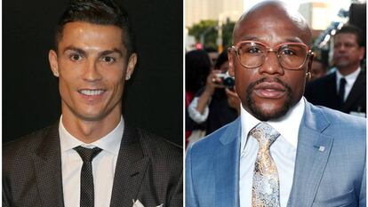 Cristiano Ronaldo y Floyd Mayweather.